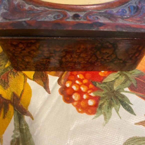 Horse Lady Gifts Hand Made Small Wood Trinket Box, Made In USA-free Pink Stone - Picture 7 of 7